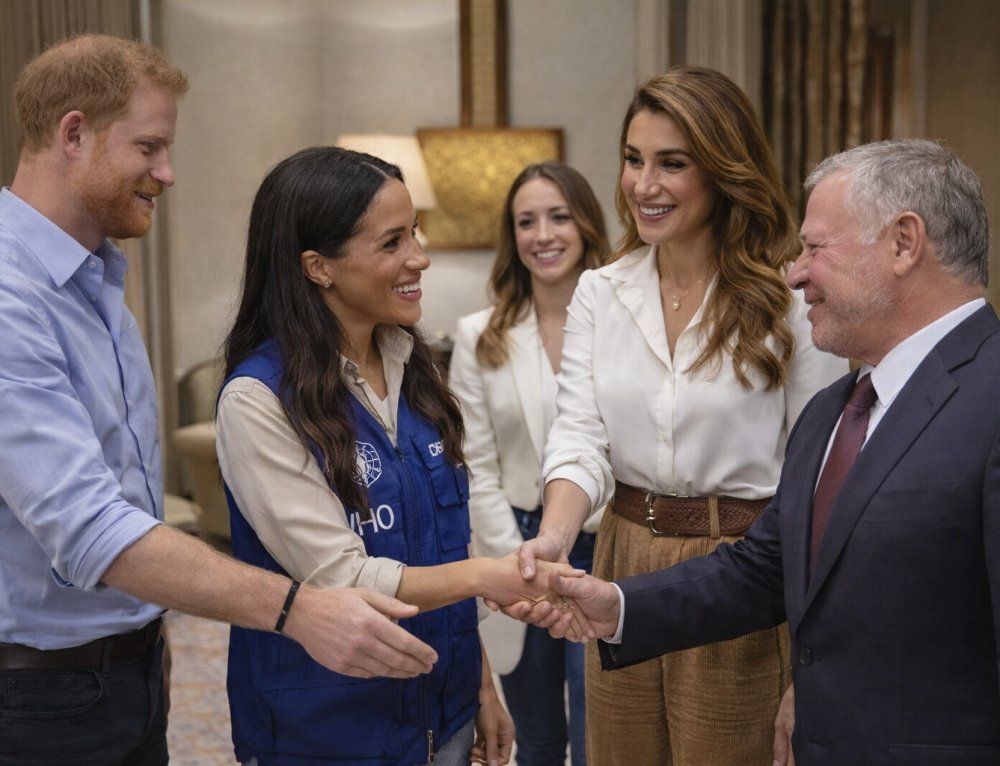 QUIET ROYAL TALKS OVERSEAS: HARRY & MEGHAN MEET JORDAN’S HASHIMITE ELITE AS “PRIVATE CITIZENS” TOUR CONTINUES