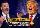 Jimmy Kimmel ROASTS Trump’s 2026 State of the Union While America Googles “Is This Still a Speech?”