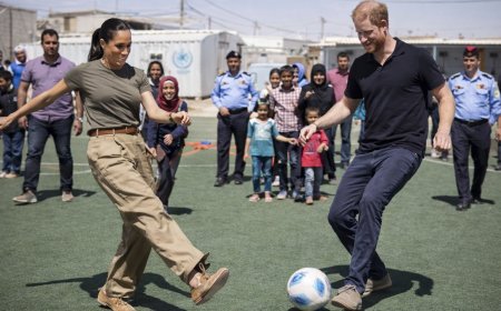 ROYAL PENALTY DRAMA: MEGHAN OUTSCORES HARRY IN JORDAN SOCCER SHOWDOWN AT REFUGEE CAMP