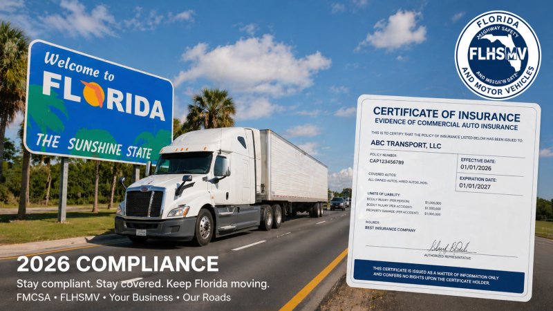 Florida Trucking Insurance Secrets 2026: Avoid FLHSMV Suspensions and Miami Rate Hikes