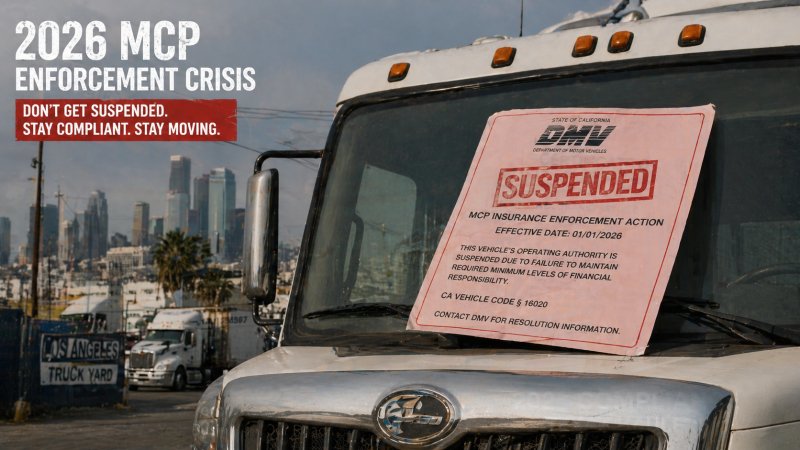 The California 'MCP' Death Trap 2026: Why One Insurance Mismatch Triggers Immediate Impoundment