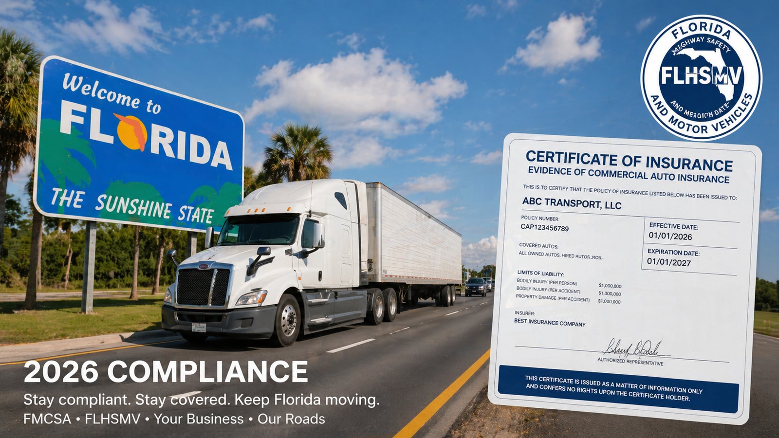 Florida Trucking Insurance Secrets 2026: Avoid FLHSMV Suspensions and Miami Rate Hikes