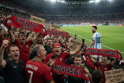 IT WAS RIGGED AGAIN! Ronaldo Fans Claim Argentina vs England Was Fixed for Messi